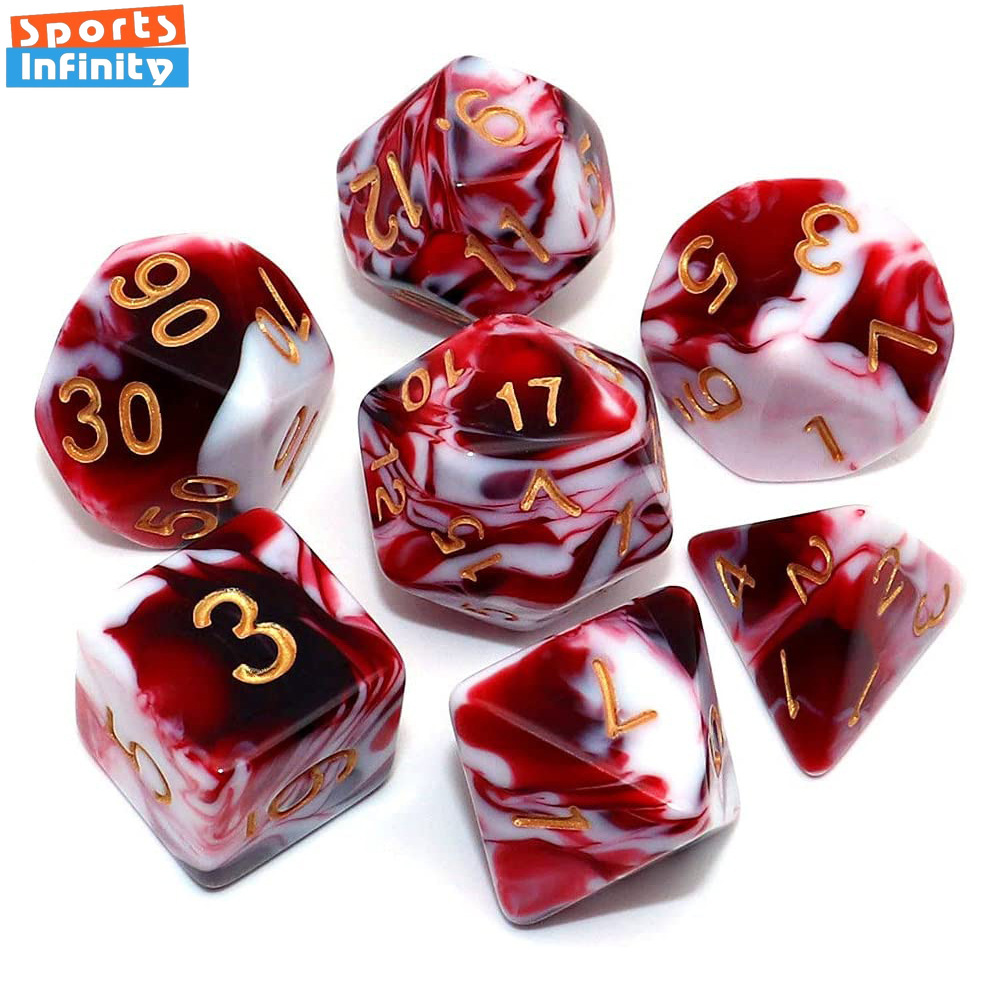 Board Game Font - Juego de 7 unidades de dados
