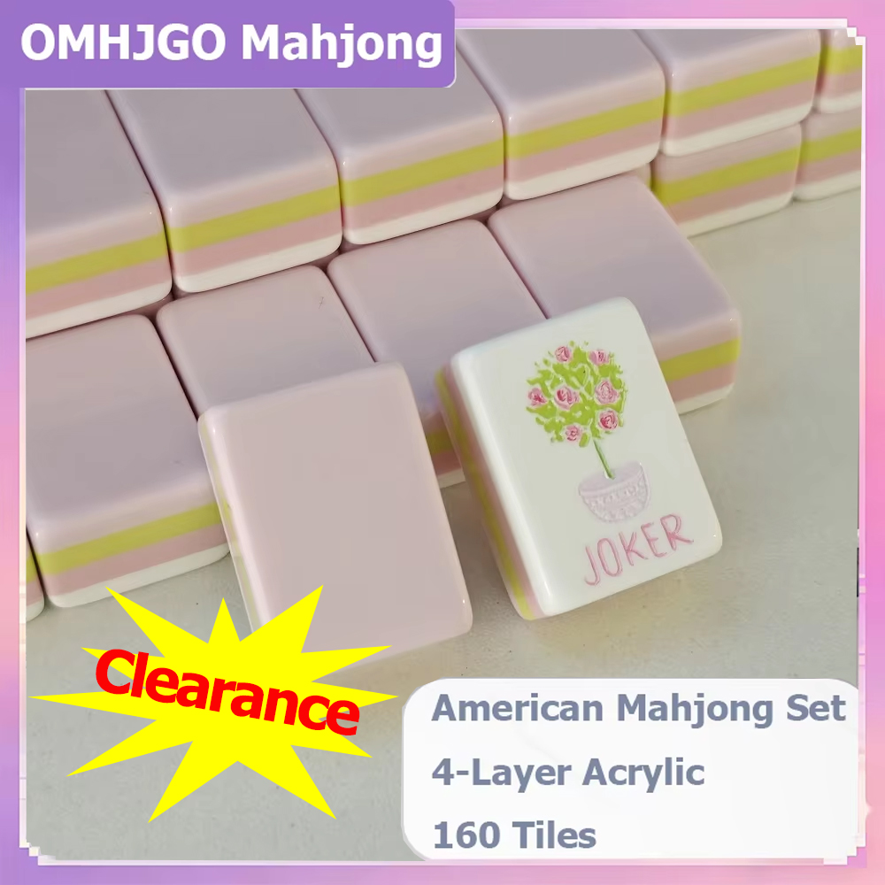 Board Game Mahjong - Juego de Mahjong Americano de Acrílico