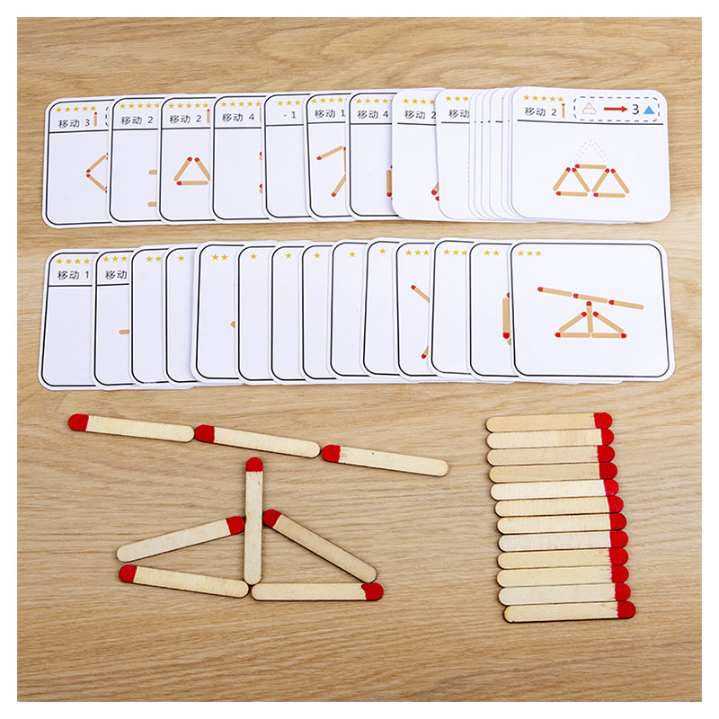 Board Game Ideas - Juego de rompecabezas de partidos Montessori,