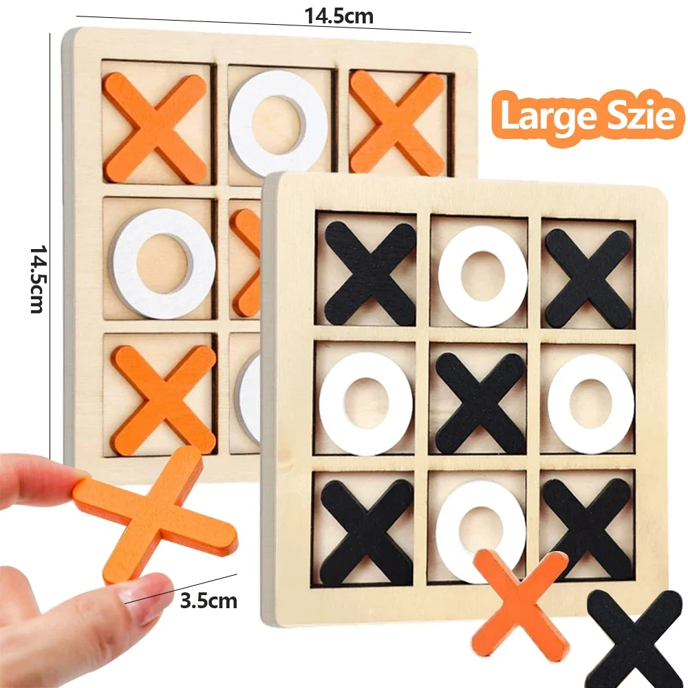 Juego de madera XO Tic Tac Toe - Board Game Ideas reseña y precio