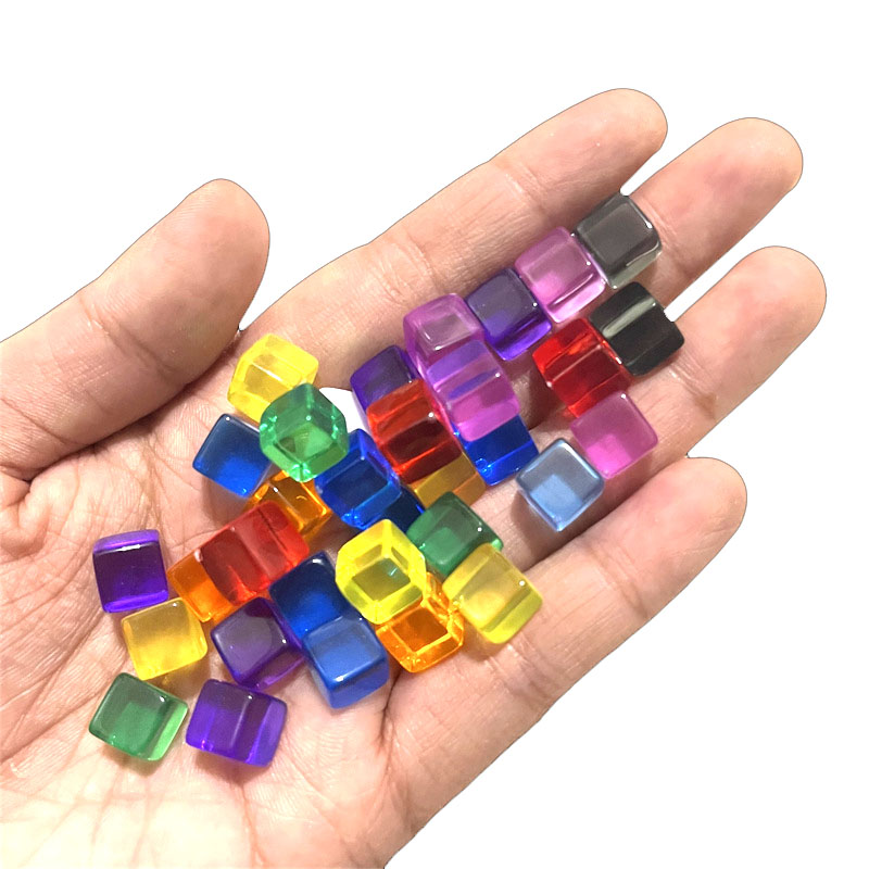 100 unids/set 8mm cubo transpa - Board Game The Sims reseña y precio