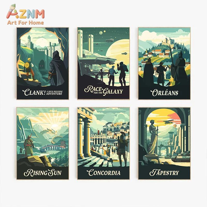 AZNM - Póster artístico retro  - Board Game Zombicide reseña y precio