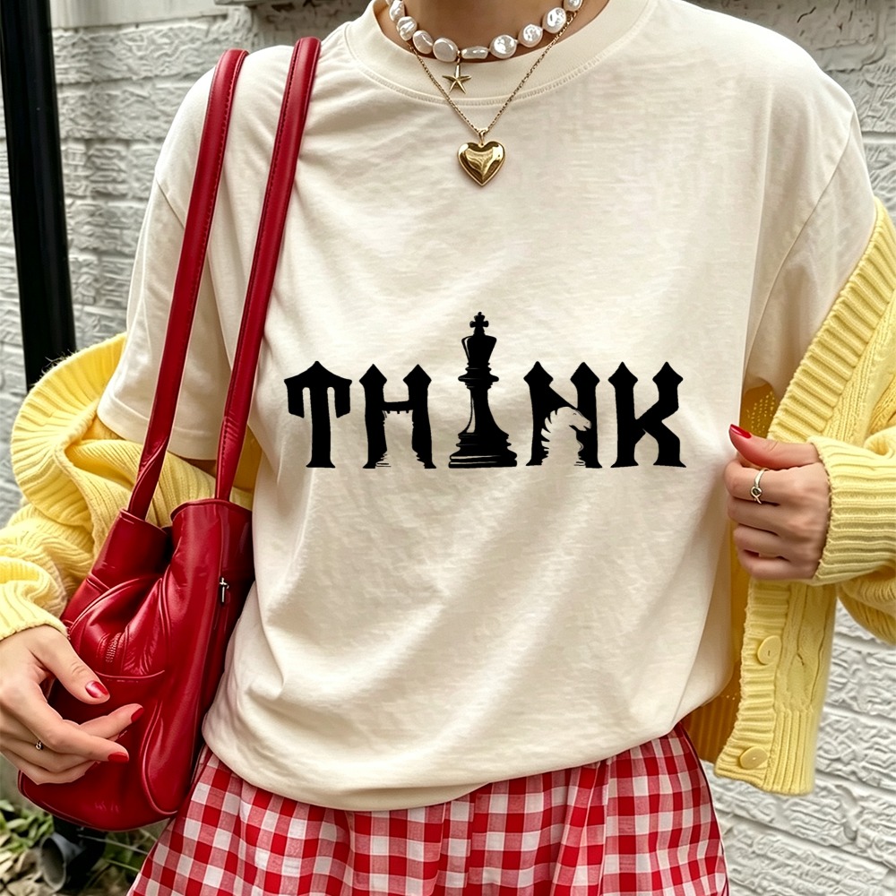 Camiseta gráfica de algodón pa - Board Game Font reseña y precio