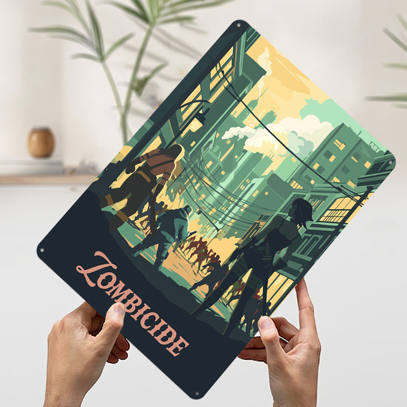 Placa Metálica Decorativa Insp - Board Game Zombicide reseña y precio