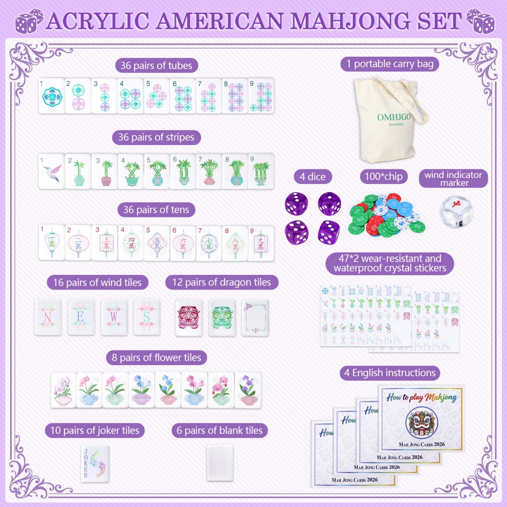 Juego de Mahjong Americano de  - Board Game Mahjong reseña y precio