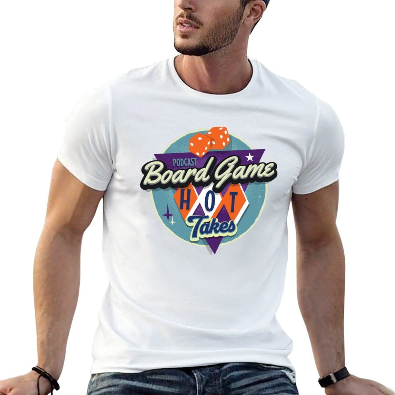 Camiseta con logotipo del podc - Board Game Logo reseña y precio